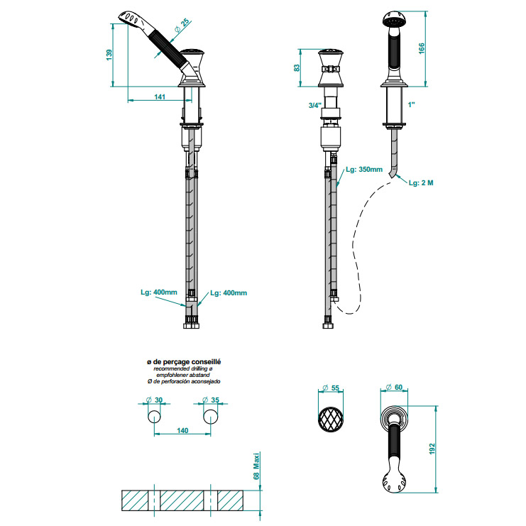 Фото Смеситель для душа и ванны - стиль Европейский - Купить в Интернет-магазине